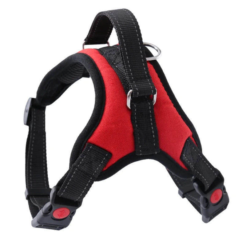 Reflective Quick Release Dog Vest Harness - Cotton & Nylon Adjustable Pet Harness Ditzy Petunia