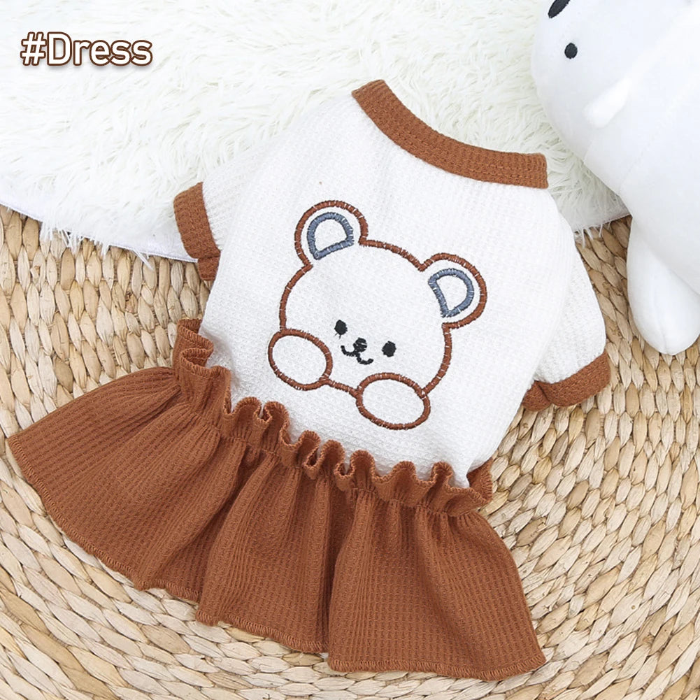 Soft & Stylish Dog Dress β Lightweight Pet Skirt for Spring and Summer