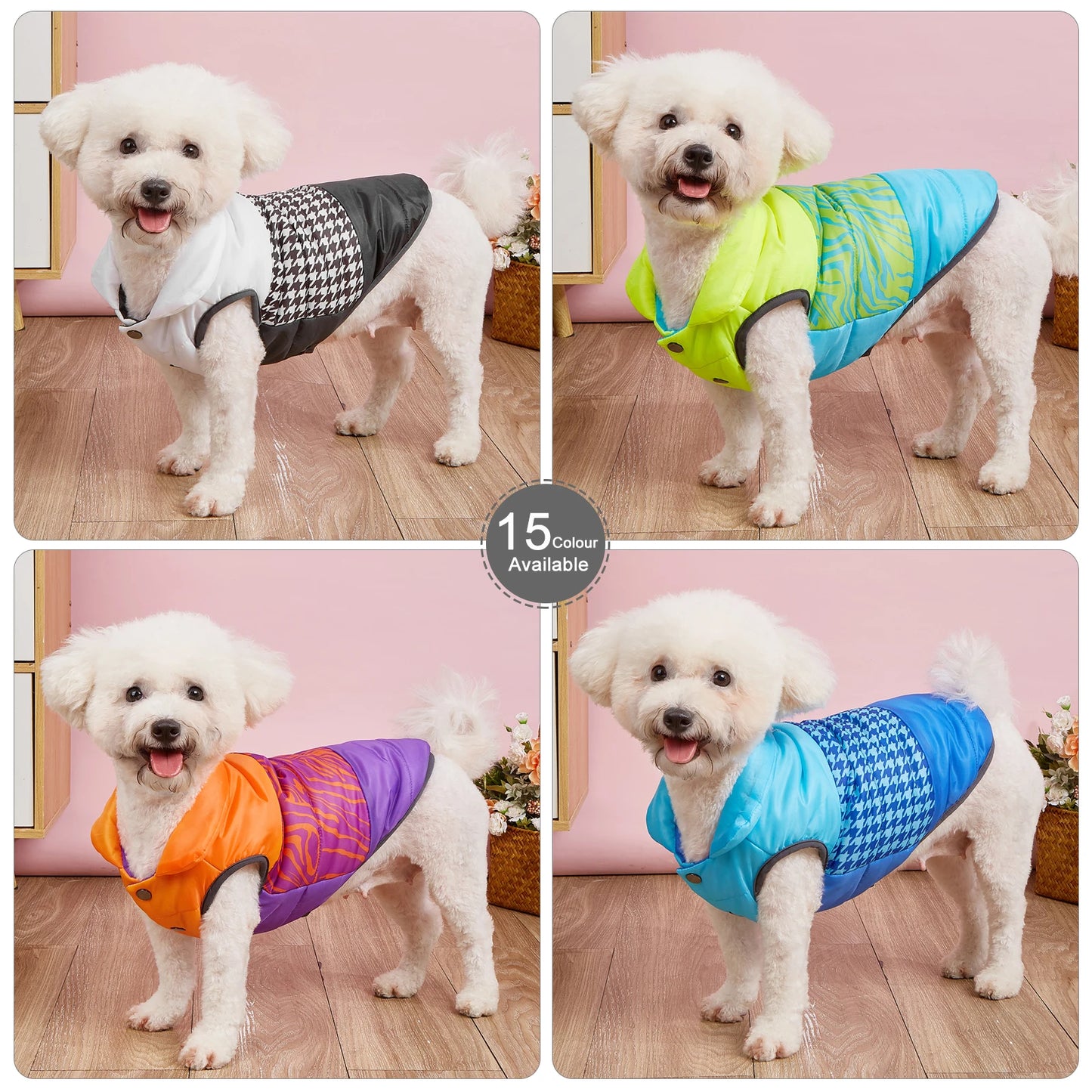 πΎ Winter Cotton-Padded Dog Vest β Cozy Fleece-Lined Jacket for All Breeds