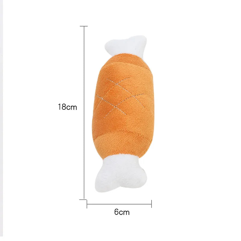 🐶 Soft Plush Squeaky Dog Toy – Cute & Durable Chew Companion