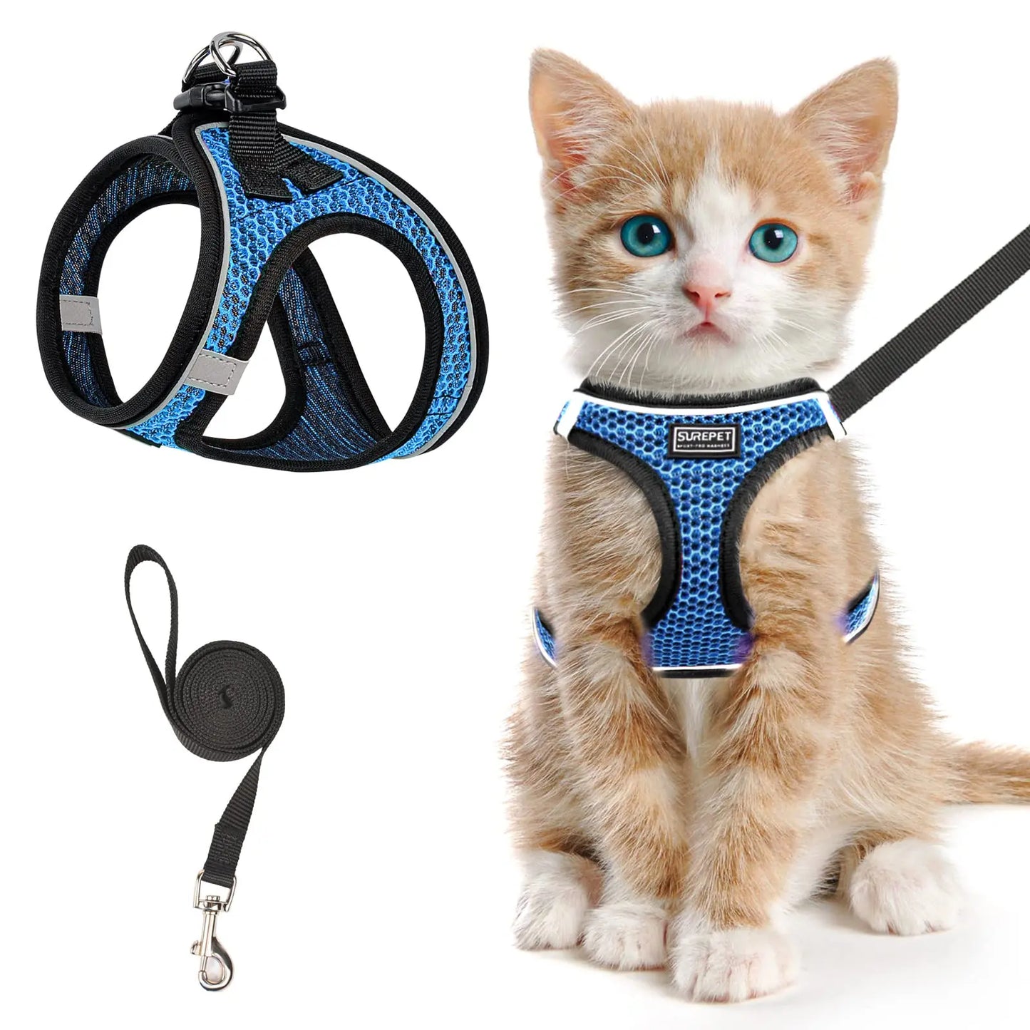 Reflective Nylon Cat Collar – Breakaway Safety with Quick Release Buckle