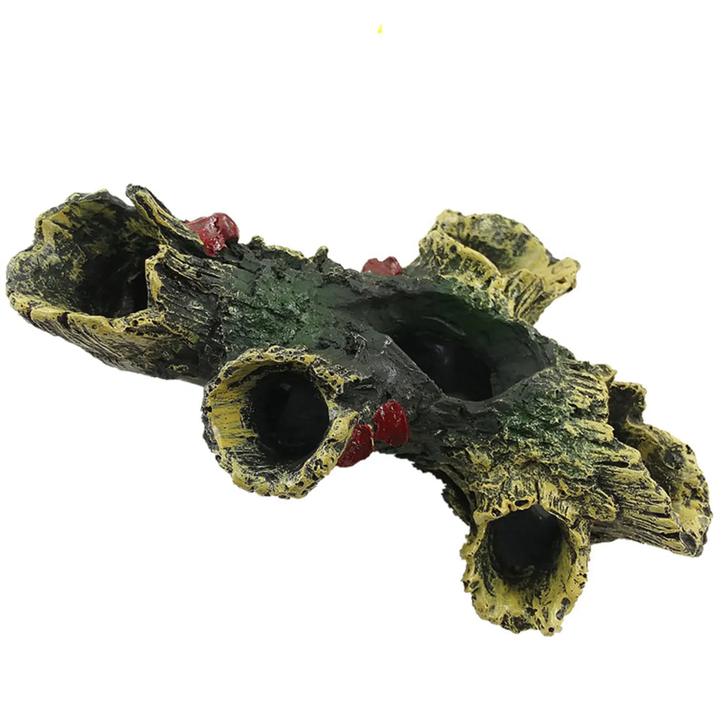 Aquarium Hollow Log Decor – Non-Toxic Resin Fish Hiding Cave & Driftwood Decoration for Aquariums