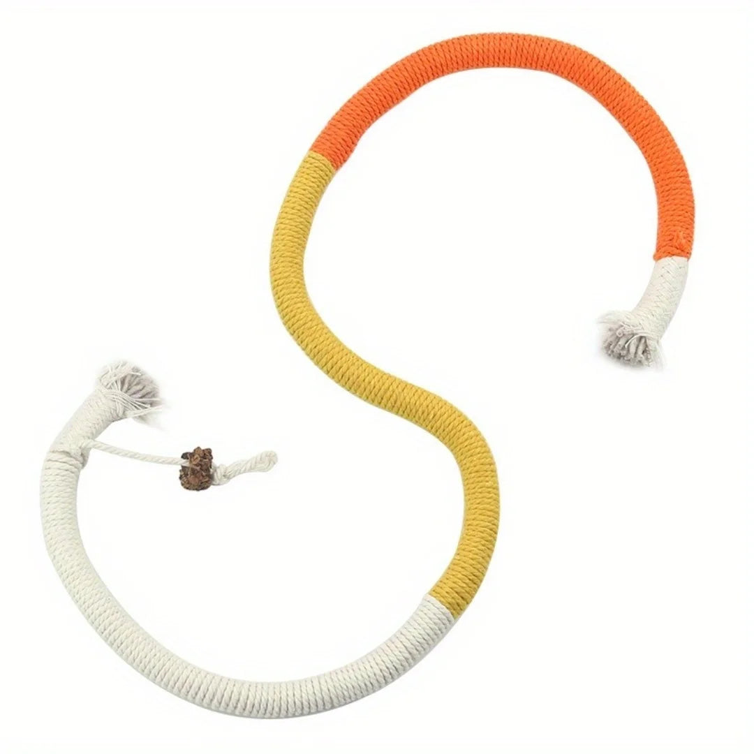 Sisal Rope Cat Toy with Silvervine Fruit - Durable Interactive Chew Toy for Cats Ditzy Petunia