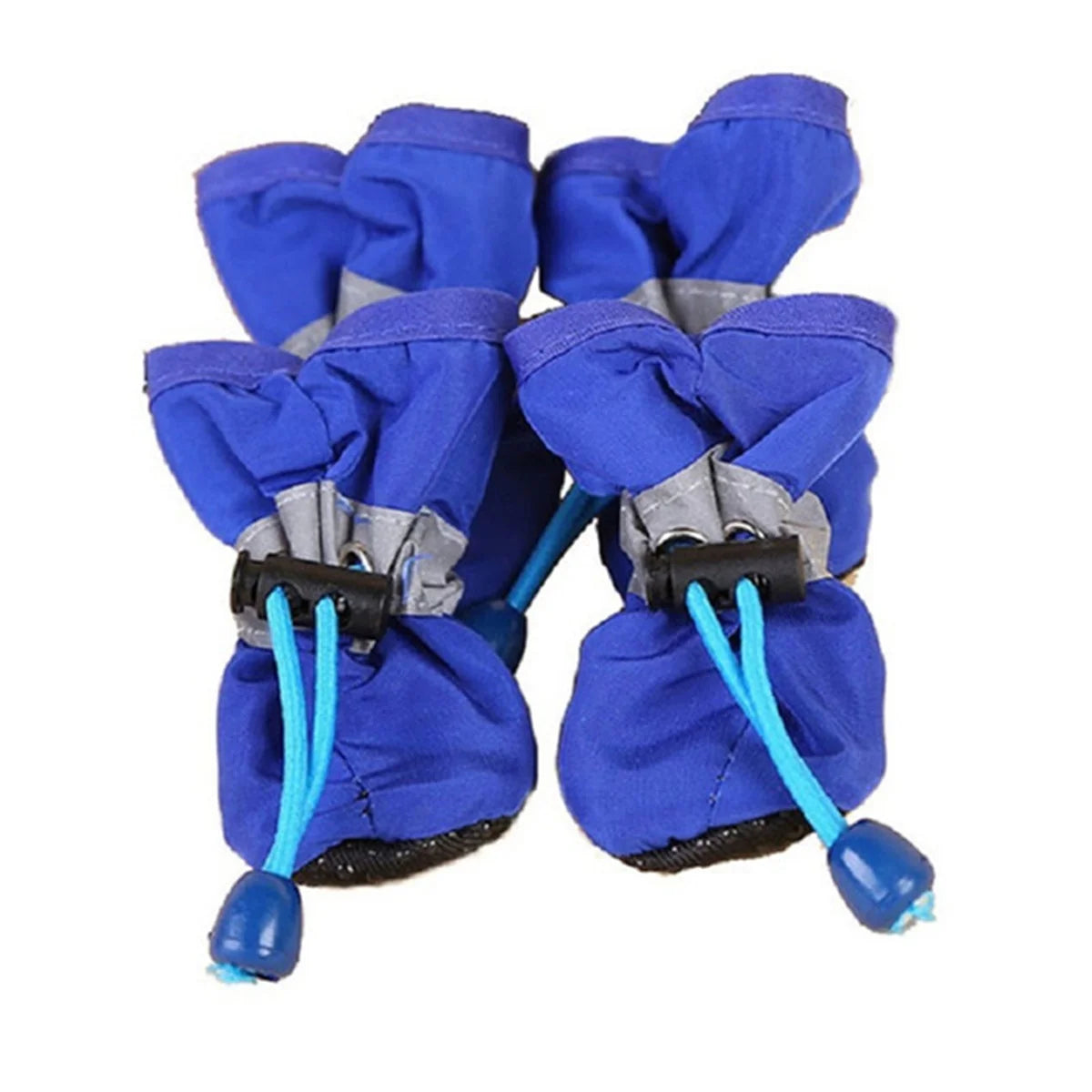 4pcs Waterproof PU Dog Shoes – Non-Slip Puppy Boots for Small to Medium Dogs