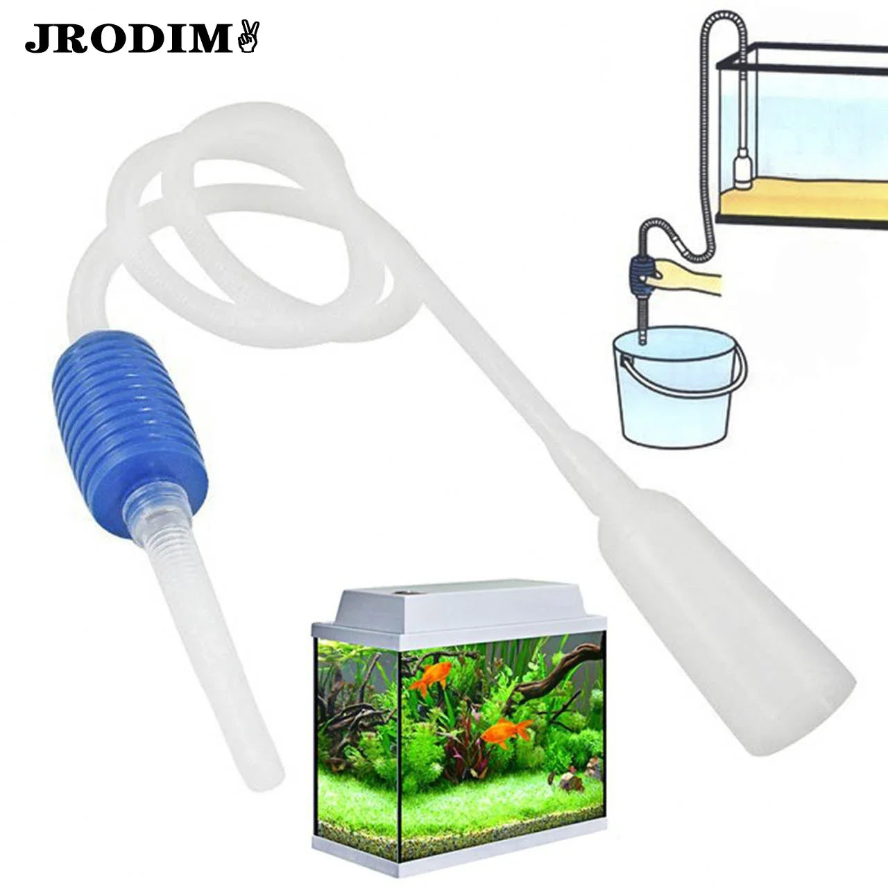 Aquarium Gravel Vacuum Cleaner – Semi-Automatic Water Changer & Siphon Pump
