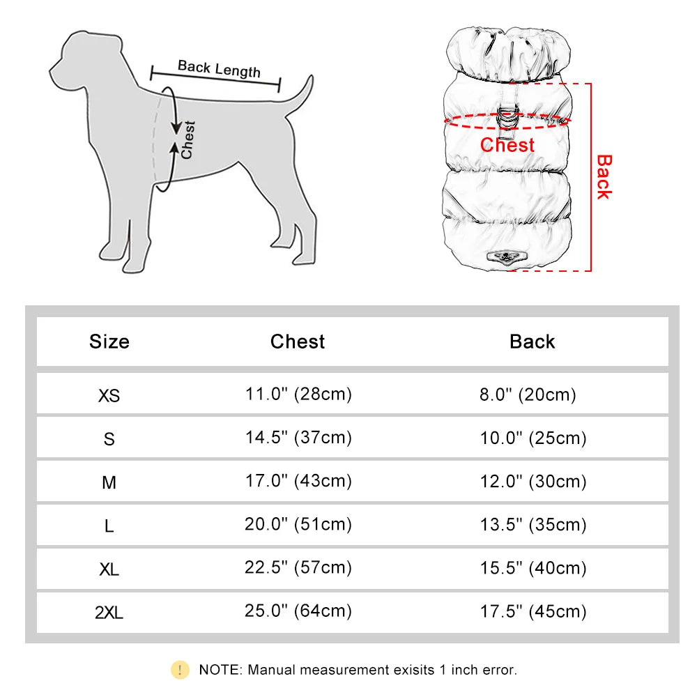Soft Warm Dog Clothes Winter Padded Puppy Cat Coat Jacket for Small Medium Dogs | Chihuahua French Bulldog Poodle Vest Pet Outfitutfit Ditzy Petunia