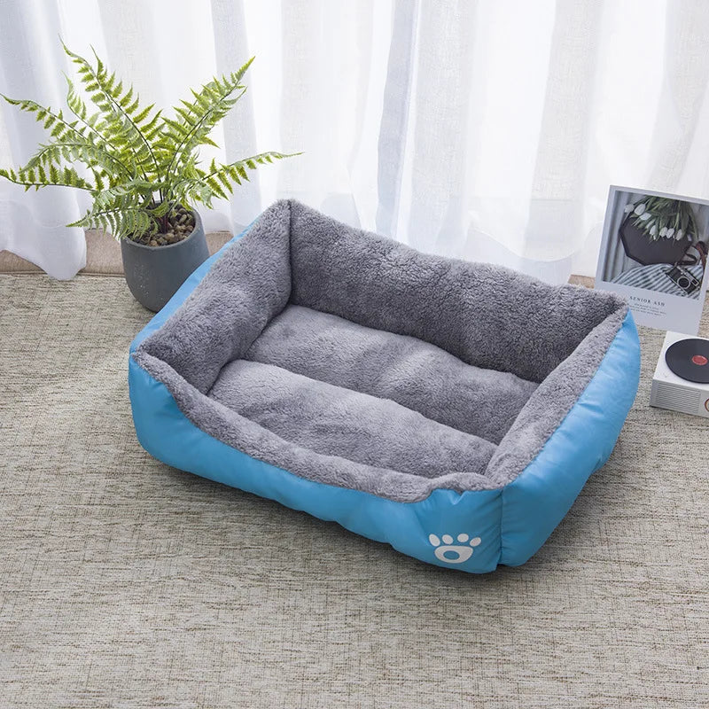 Soft Breathable Dog Bed Waterproof Non-Slip Cushion for Small Medium Large Pets - Machine Washable Puppy Sofa Mat Ditzy Petunia
