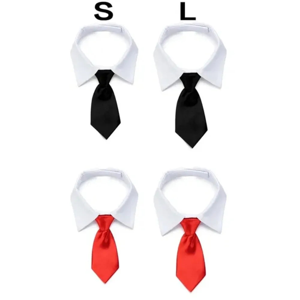 Adjustable Pet Bow Tie Necktie for Small Dogs and Cats - Formal Puppy Grooming Collar