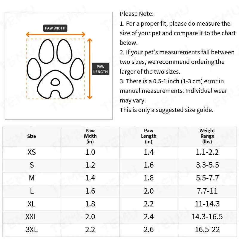 4pcs Water-Resistant Dog Shoes – Outdoor Rain Boots for Small Dogs
