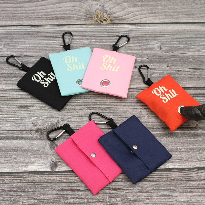 Canvas Dog Poop Bag Holder - Durable, Lightweight, and Eco-Friendly Ditzy Petunia