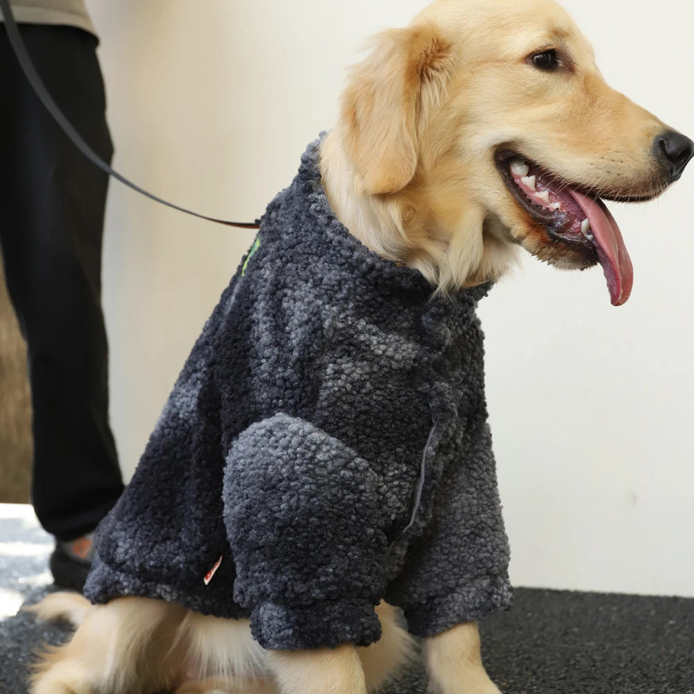 Warm Gradient Dog Jacket - Lamb's Wool Winter Coat for Dogs | Thick, Windproof, and Stylish Pet Clothing Ditzy Petunia