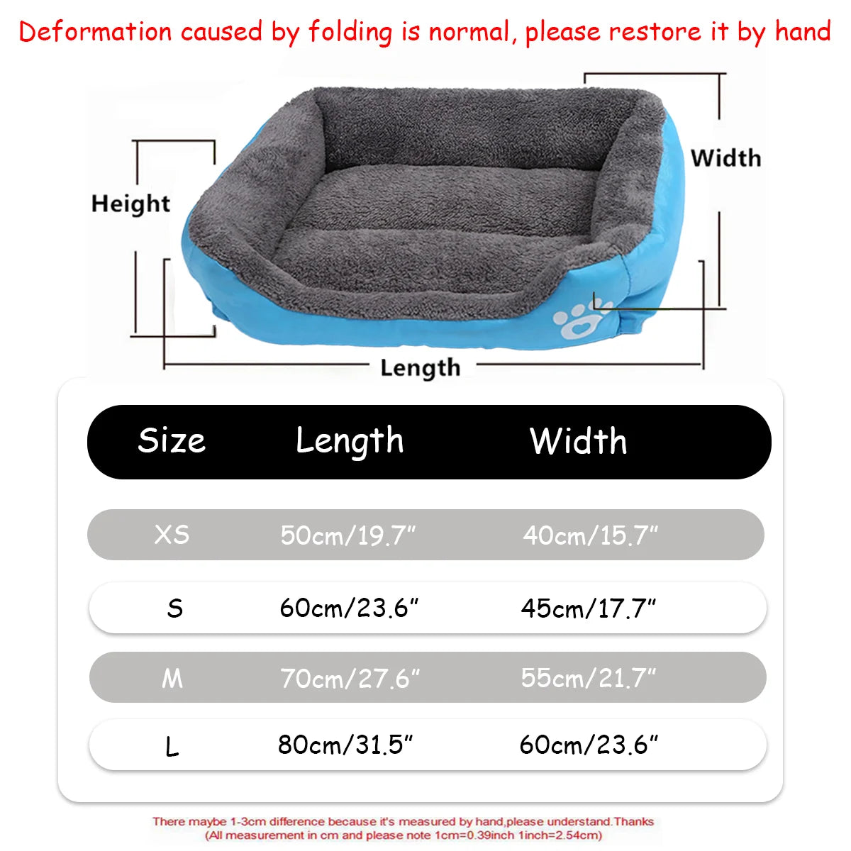 Soft Breathable Dog Bed Waterproof Non-Slip Cushion for Small Medium Large Pets - Machine Washable Puppy Sofa Mat Ditzy Petunia