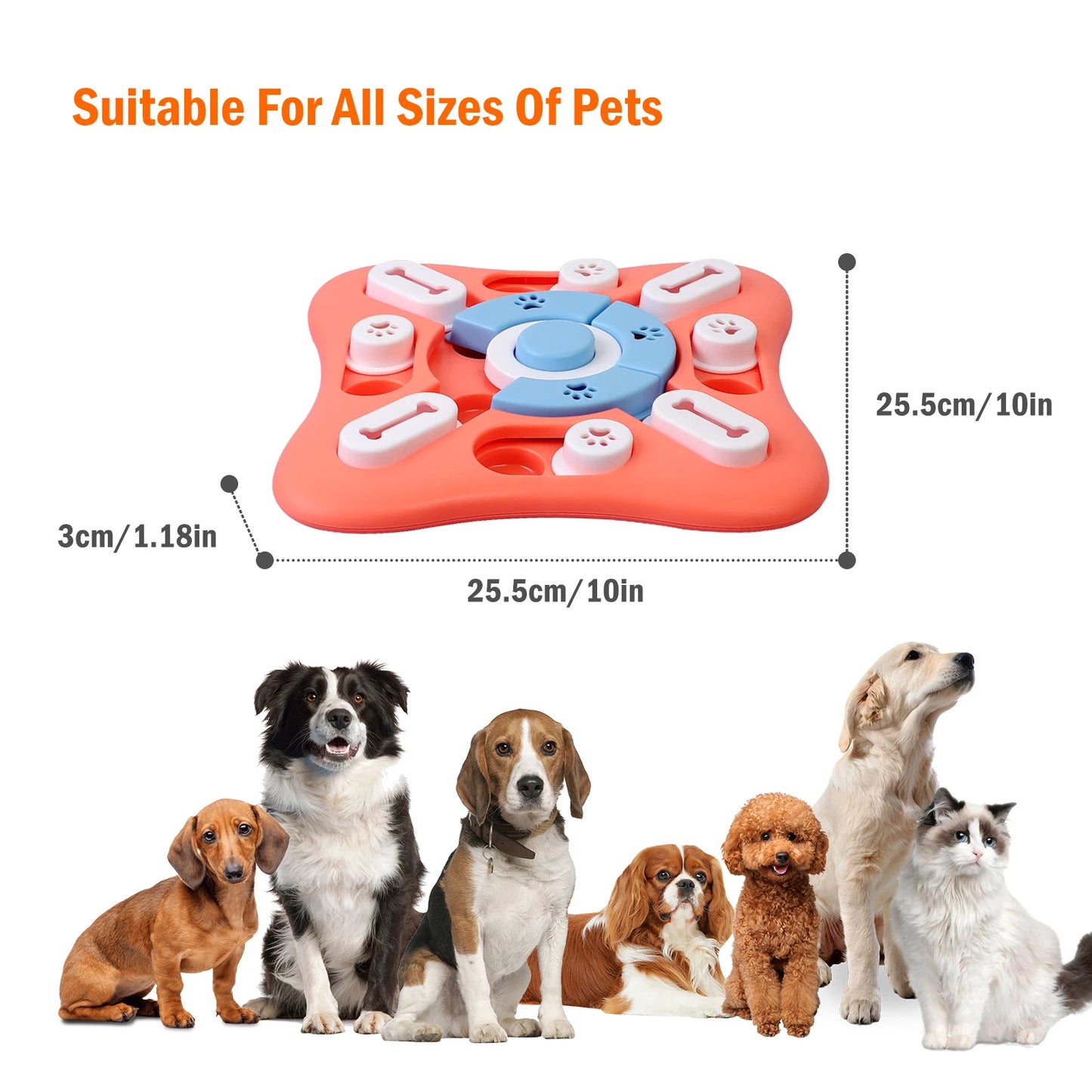 Dog Puzzle Toys for IQ Training & Mental Enrichment | Interactive Treat Dispensers for Large, Medium & Small Dogs | Dog Puzzle Toy for Mental Stimulation