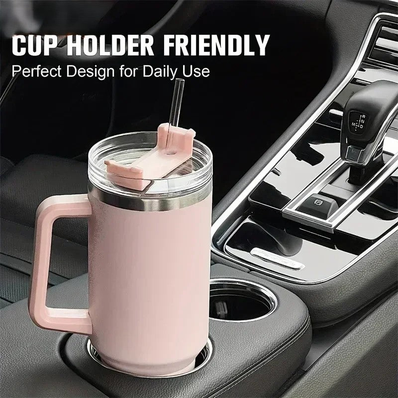 1200ml Stainless Steel Vacuum Flask - Thermos for Hot & Cold Drinks | Leak-Proof, Portable, Eco-Friendly Ditzy Petunia