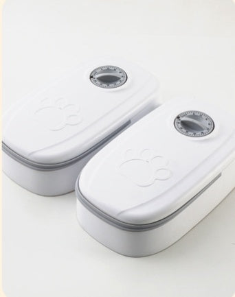 Automatic Stainless Steel  Pet Feeder Smart Food Dispenser For Cats/Dogs - Timer