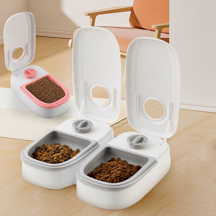 Automatic Stainless Steel  Pet Feeder Smart Food Dispenser For Cats/Dogs - Timer