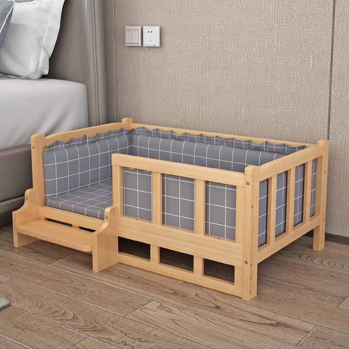 Bed Summer Wooden Wooden Bed Pet Dog Bed - Ditzy Petunia