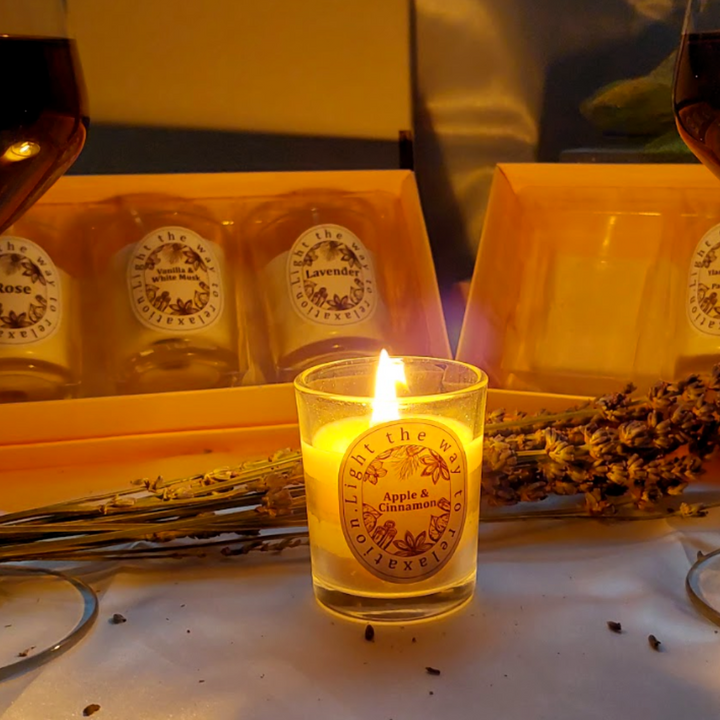 Long-Lasting Natural Soy Wax Candle Set - 3-Pack, 40-50 Hours Burn Time | Stress Relief, Safe for Pets &amp; Babies | Gift Set Classic &amp; Spicy Scent Options Ditzy Petunia