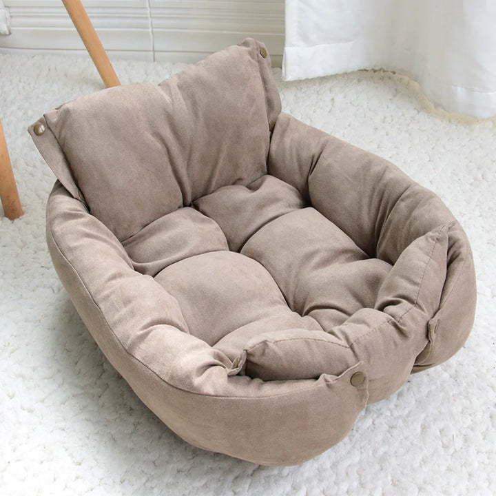 3-in-1 Multifunction Dog Bed Mat – Soft, Warm &amp; Washable Pet Sofa Bed