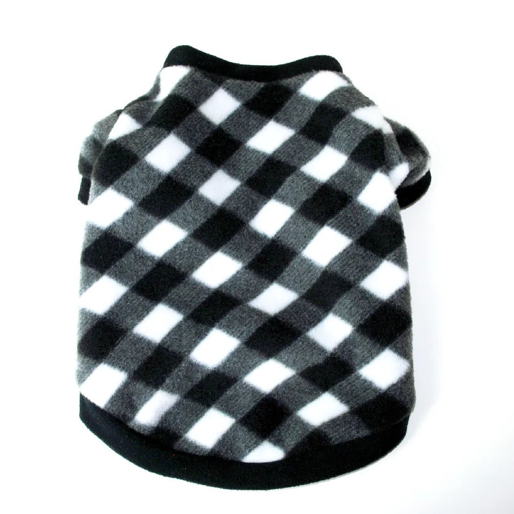 Cute Skull Print Dog Clothes - Winter Fleece Coat for Small Dogs - French Bulldog &amp; Chihuahua Clothing Ditzy Petunia