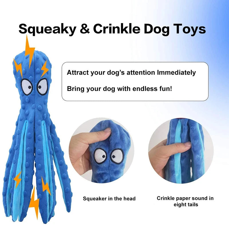 Squeaky Octopus Dog Toy – Fun, Durable, and Entertaining