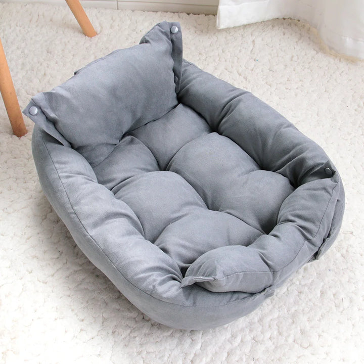 3-in-1 Multifunction Dog Bed Mat – Soft, Warm &amp; Washable Pet Sofa Bed
