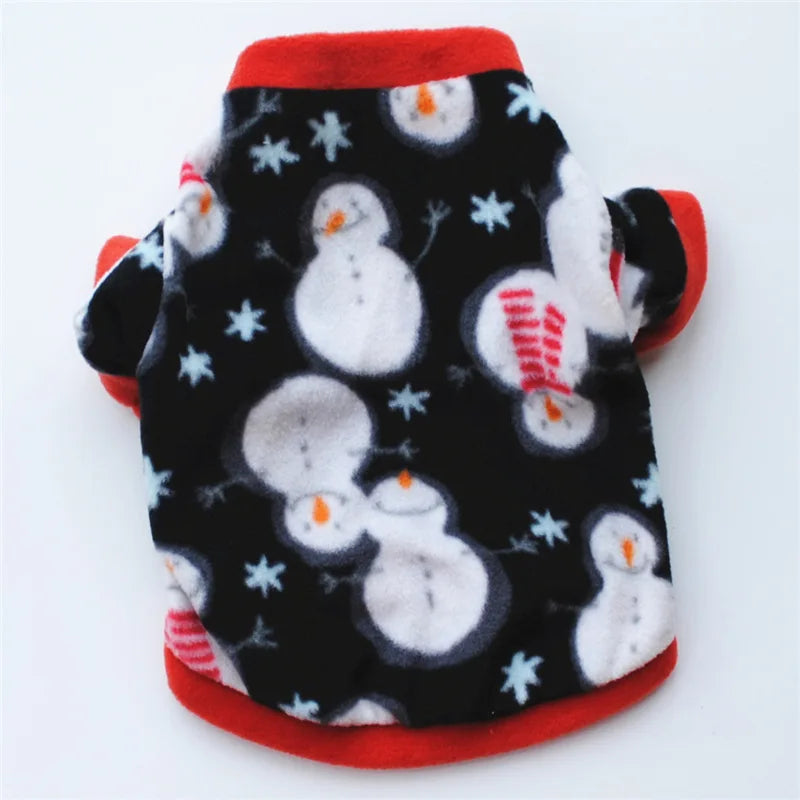 Cute Skull Print Dog Clothes - Winter Fleece Coat for Small Dogs - French Bulldog &amp; Chihuahua Clothing Ditzy Petunia