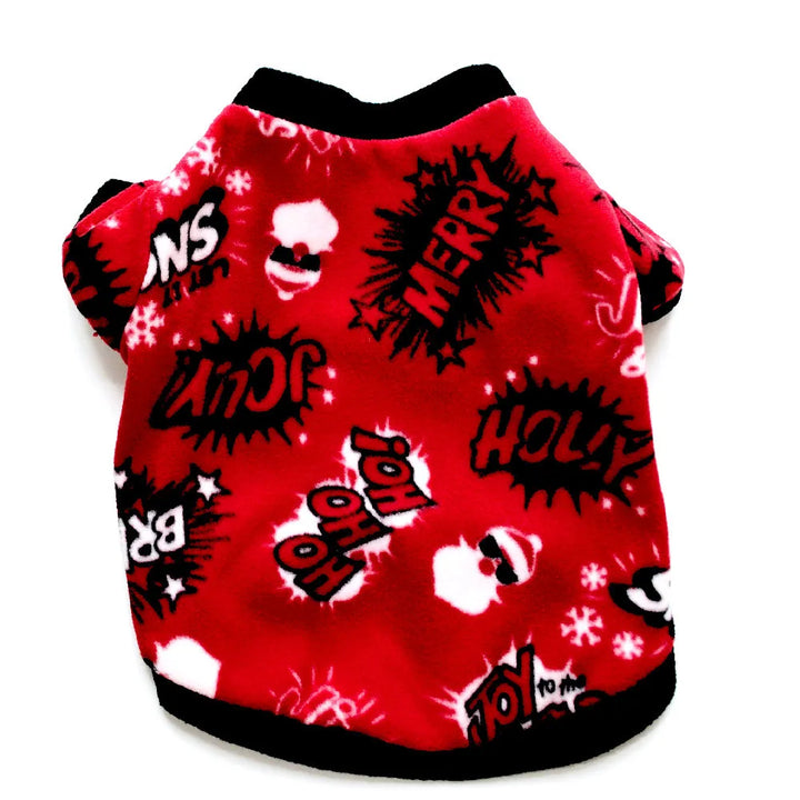Cute Skull Print Dog Clothes - Winter Fleece Coat for Small Dogs - French Bulldog &amp; Chihuahua Clothing Ditzy Petunia