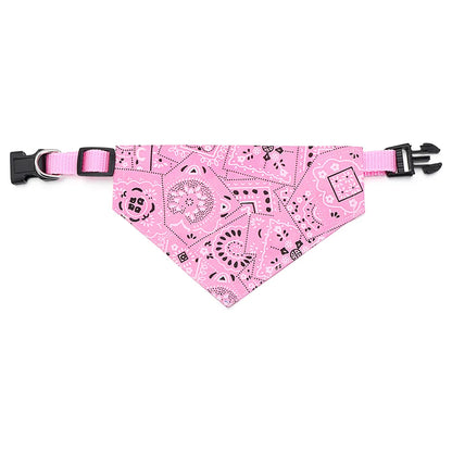 Adjustable Pet Bandana Collar – For Cats & Small Dogs