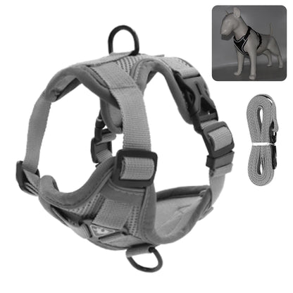 Reflective Padded Cat Harness with Ribbon Detail & Leash – Adjustable & Comfortable Nylon Vest for Cats