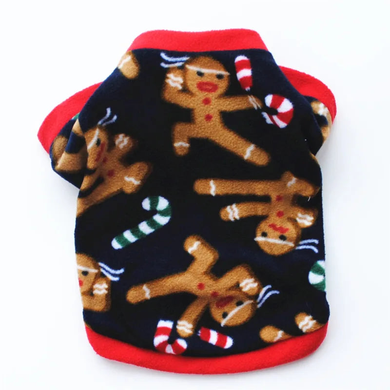 Cute Skull Print Dog Clothes - Winter Fleece Coat for Small Dogs - French Bulldog &amp; Chihuahua Clothing Ditzy Petunia