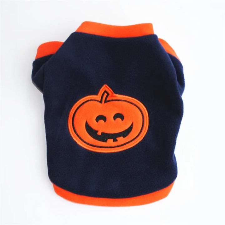 Cute Skull Print Dog Clothes - Winter Fleece Coat for Small Dogs - French Bulldog &amp; Chihuahua Clothing Ditzy Petunia