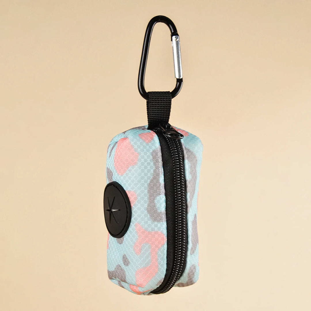Dog Poop Bag Holder – Portable Waste Bag Dispenser Pouch - Ditzy Petunia