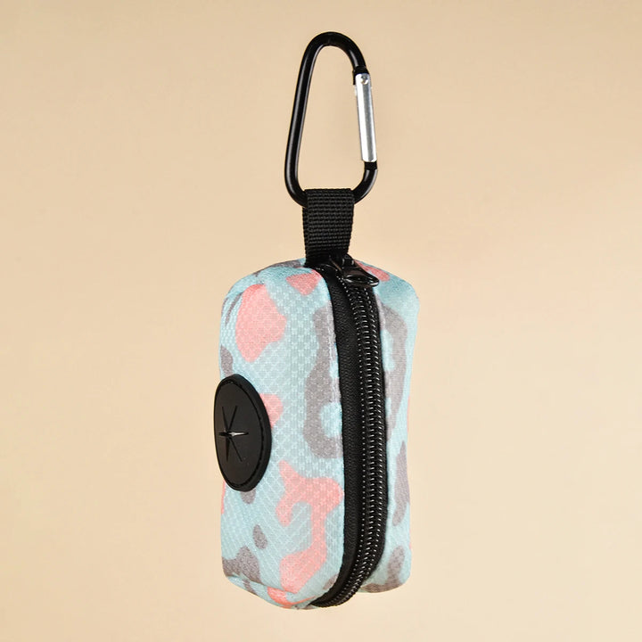 Dog Poop Bag Holder – Portable Waste Bag Dispenser Pouch - Ditzy Petunia