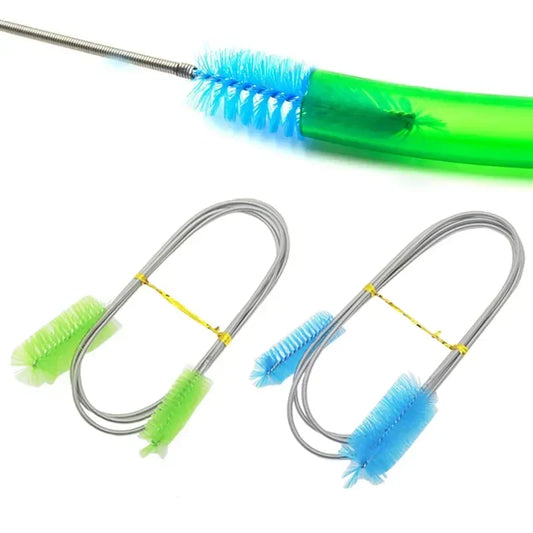 Flexible Aquarium Cleaning Brush – Stainless Steel Hose Brush for Fish Tanks, Filters & Tubing