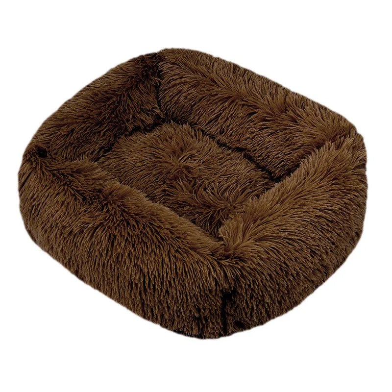 Luxury Plush Dog Bed - Washable Calming Pet Bed : XXL (110x90 cm) - Ditzy Petunia