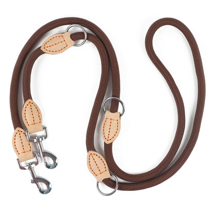 Hands-Free Double Dog Leash – Personalized, Luxury Nylon Leash for Small & Large Dogs