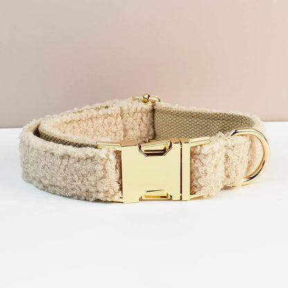 Custom Engraved Velvet Dog Collar and Leash Set – Padded, Breakaway & Personalized for All Sizes