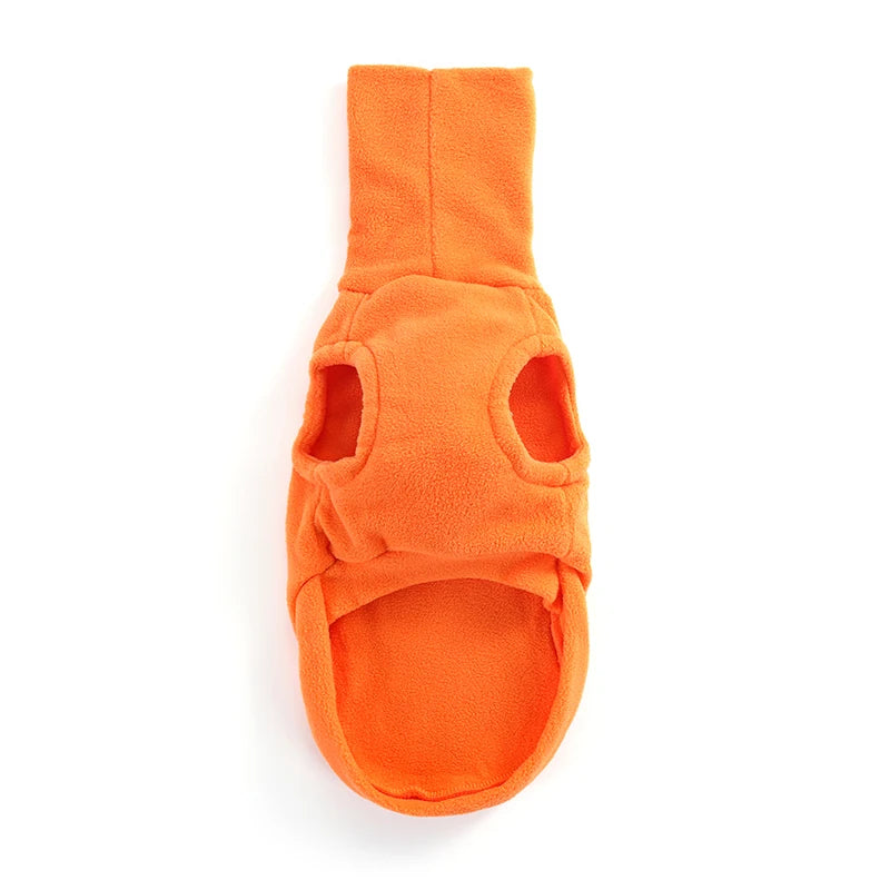 Fleece Turtleneck Dog Vest - Winter Warm Clothes for Italian Greyhounds &amp; Whippets - Ditzy Petunia