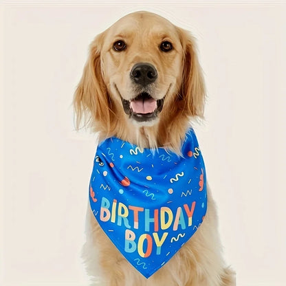 Birthday Bandana for Dogs – "Birthday Girl" & "Birthday Boy" Design