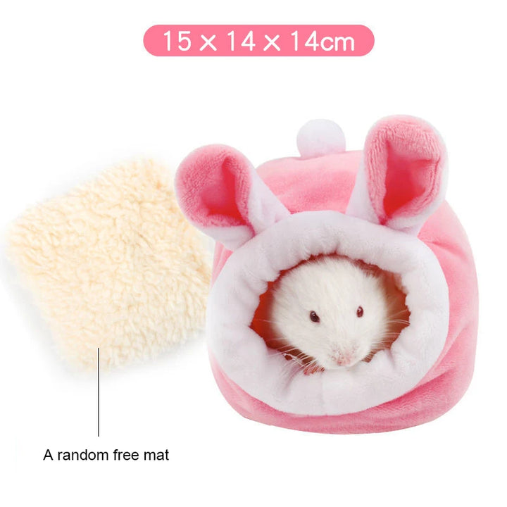 Cozy Fleece Hamster Nest – Soft, Warm &amp; Snuggly Hideout - Ditzy Petunia