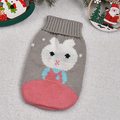 Lovely Pet Cat Sweater - Warm & Stylish Wool Sweater for Cats - Cartoon Design in Multiple Sizes Ditzy Petunia