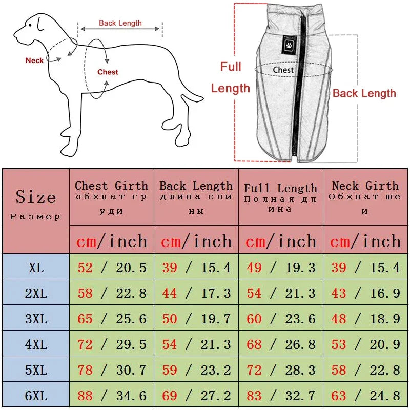 Waterproof Winter Dog Clothes for Large Dogs | Warm Big Dog Jackets | Padded Fleece Pet Coat with Safety Reflective Design | Durable Dog Clothing Ditzy Petunia