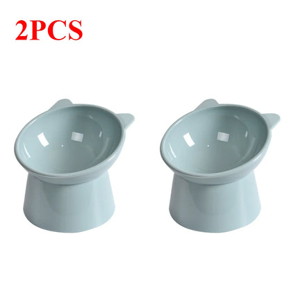 Tilted Cat/Dogs Food Bowl – Ergonomic & Whisker-Friendly Design