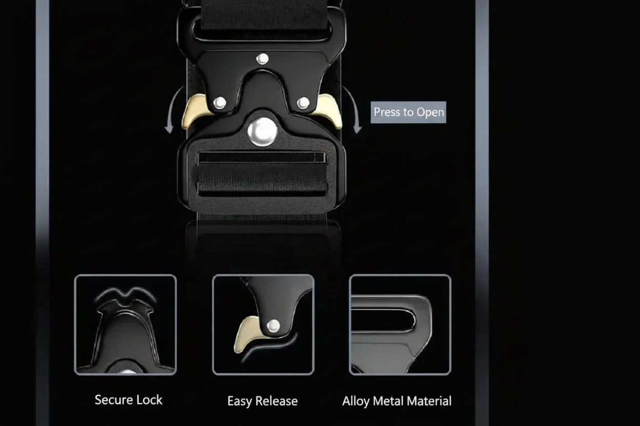 Heavy-Duty Nylon Dog Collar with Handle — Breakaway Safety Design