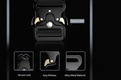 Heavy-Duty Nylon Dog Collar with Handle — Breakaway Safety Design