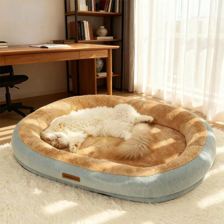 Plush Cat &amp; Dog Bed – Cozy, Breathable Winter Pet Bed