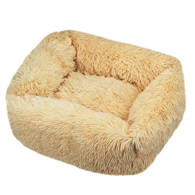 Luxury Plush Dog Bed - Washable Calming Pet Bed for Small, Medium, and Large Dogs Ditzy Petunia