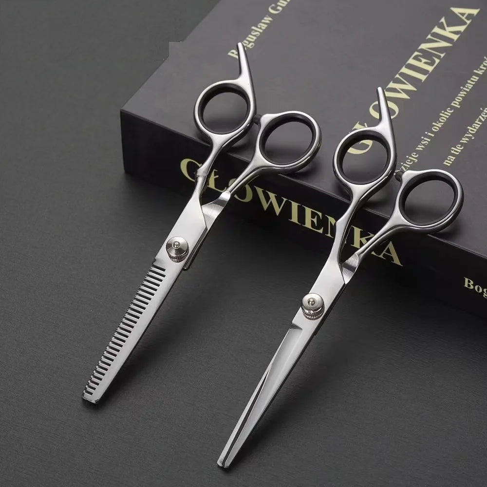 Professional Pet Grooming Scissors Set - Stainless Steel Dog Hair Trimming Tools - Ditzy Petunia