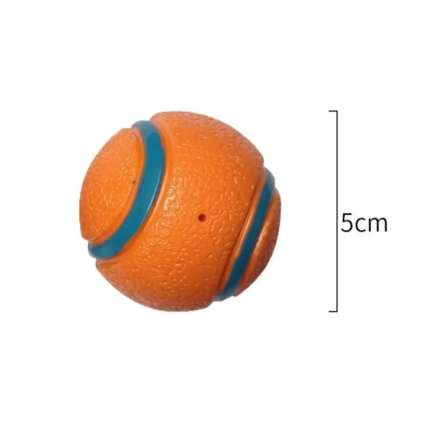 Dog Chew Toy Ball | Rubber Dog Ball for Teeth Cleaning, Chewing, and Play | Durable Pet Toy for Small, Medium, and Large Dogs - Ditzy Petunia